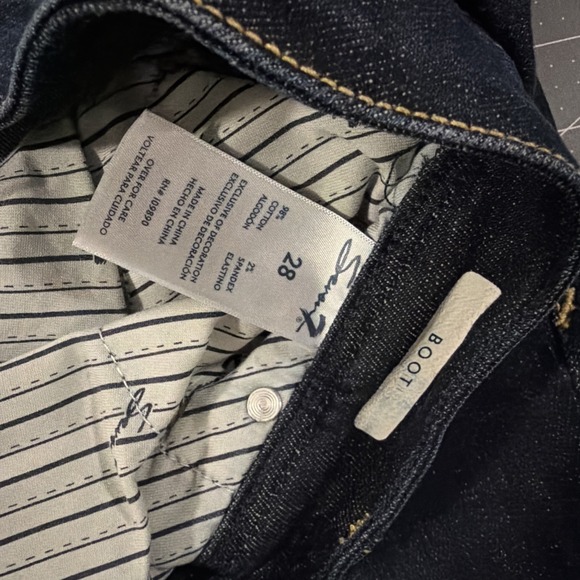 Seven 7 Melissa McCarthy Jeans Size 28 Dark Blue Cotton Stretch Denim Bootcut - Picture 5 of 10